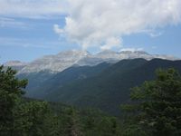 Vista de Peña Forca desde el sendero