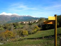 Vista de Gabás desde el sendero