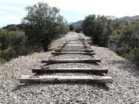 Vía de tren (abandonada), Ojos Negros - Sagunto