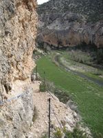 Protecciones (cables y barandillas) del sendero